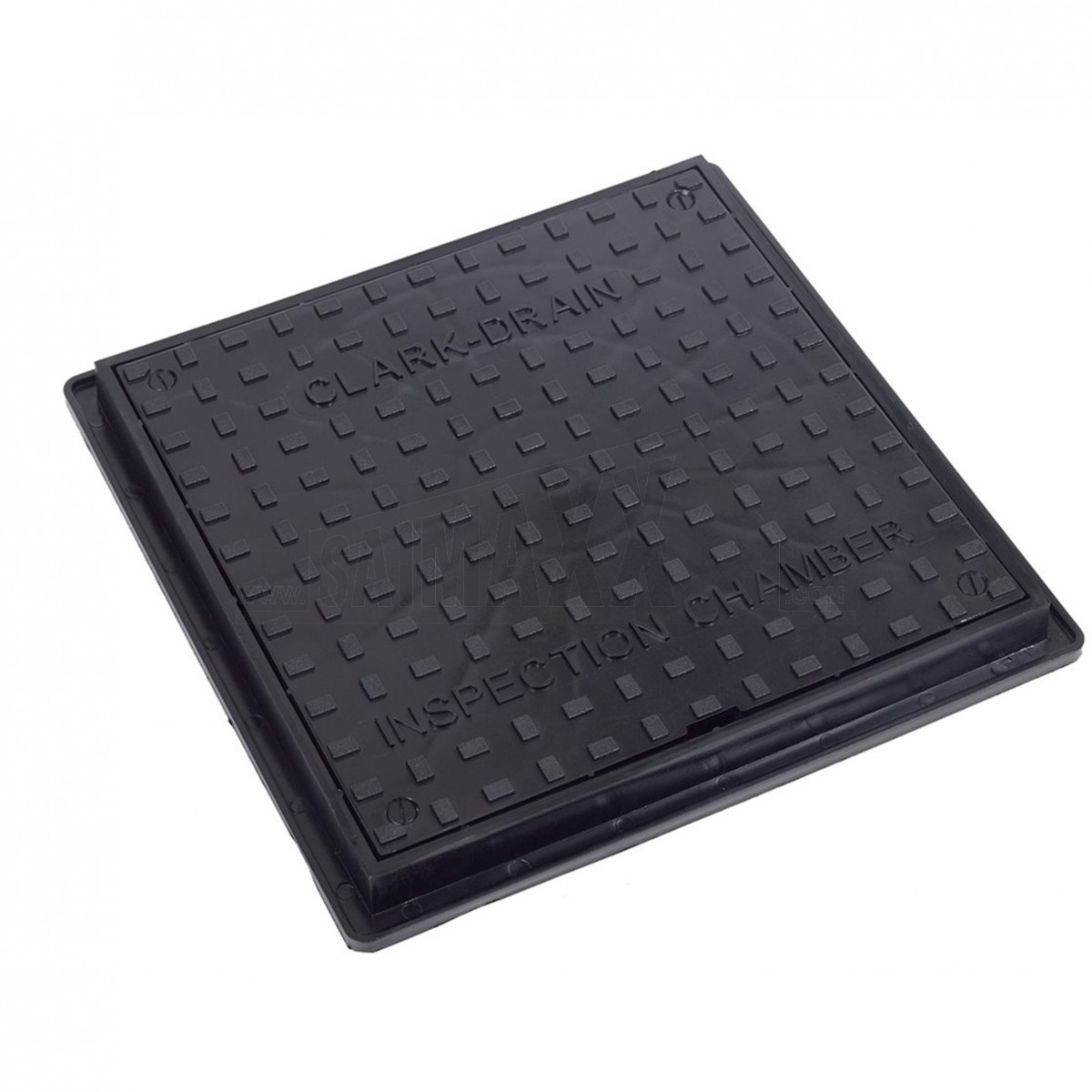 Inspection Chamber Solid Manhole Cover 400mm Square to 220-300mm Diameter 