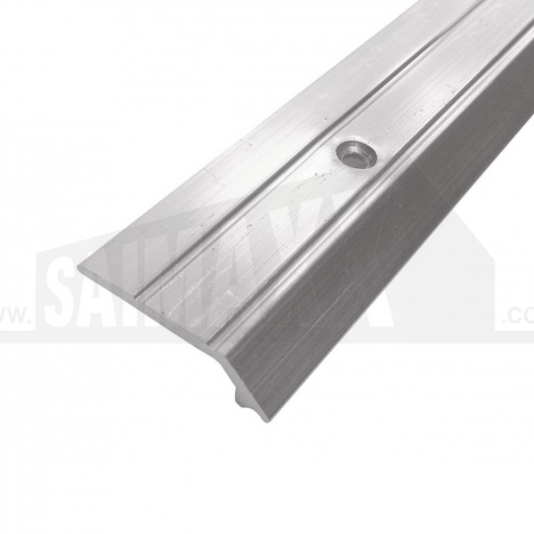 Flooring Trim Vinyl Edge Strip 24mm (Door Bar) SILVER 900mm