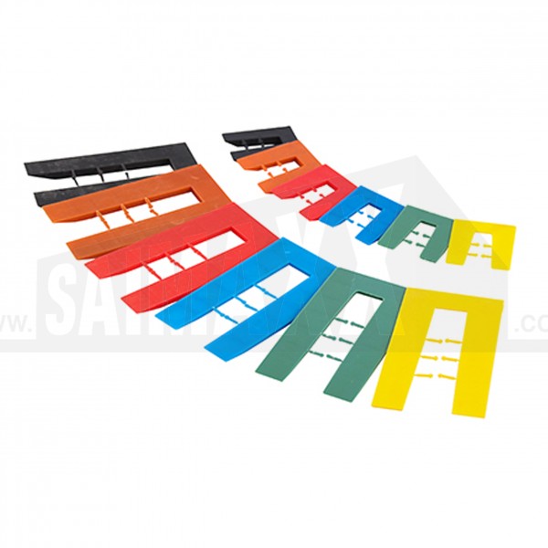 Timco Assorted Plastic SHIMS 200pc (1 to 6mm)