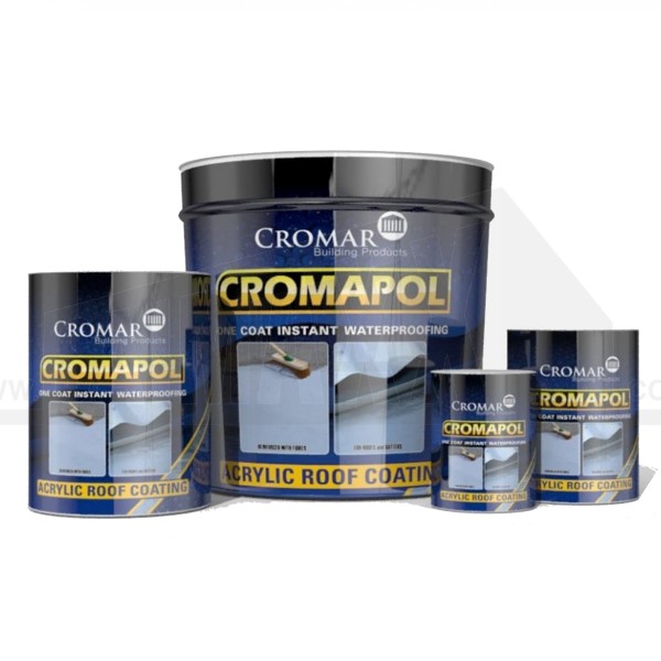 Cromar Cromapol Acrylic Roof Coating Mid Grey 5Kg