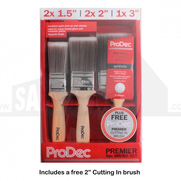 ProDec Premier 6pc Paint Brush Set