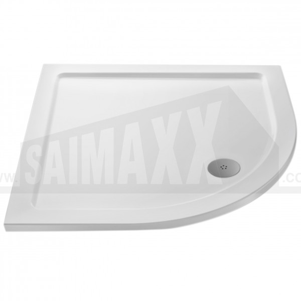 LOW HEIGHT Stone Resin Shower Tray Quadrant 900 x 900mm White 40mm High
