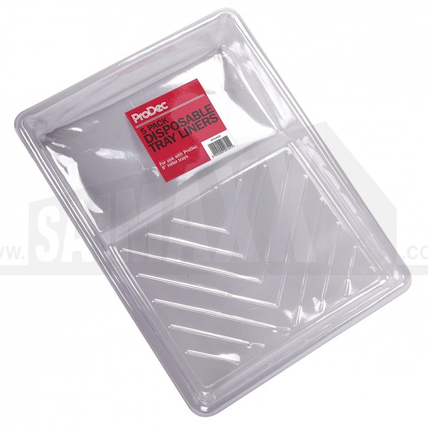 Prodec 9" Paint Roller Tray PLASTIC LINERS 5pc Pack