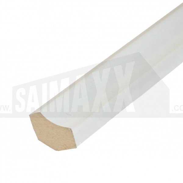 Laminate Flooring Beading 2.4m MDF Scotia 16.5mm WHITE
