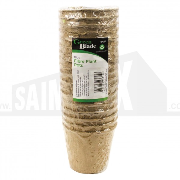 Green Blade 15pc Fibre Plant Pots