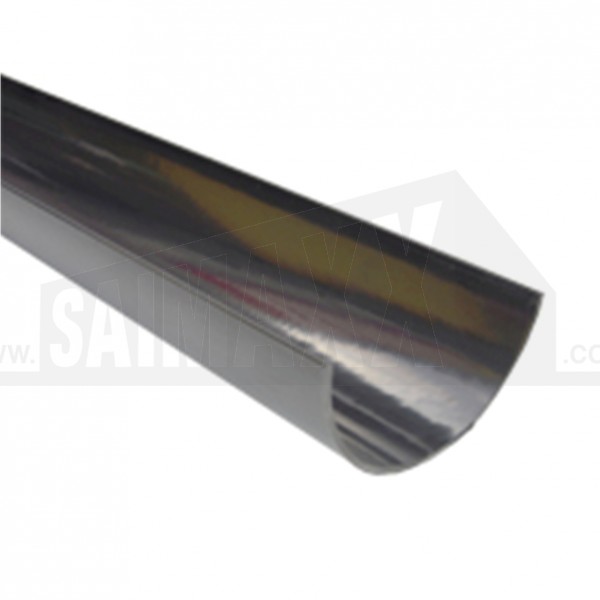 Halfround Gutter 4m Black