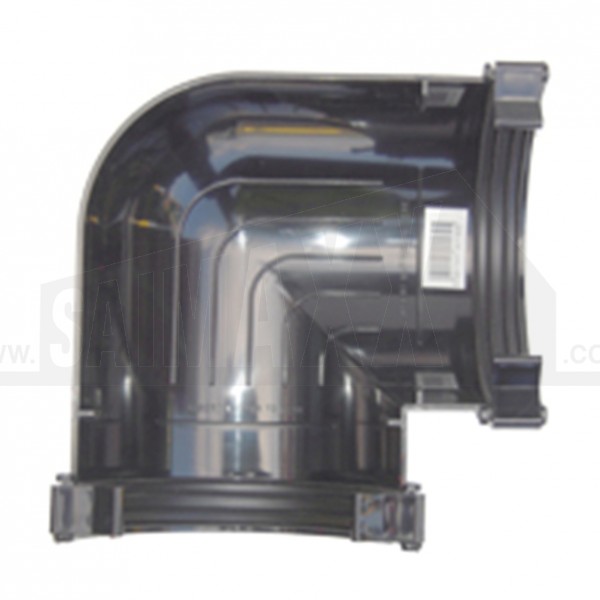Halfround Gutter 90 degree Angle Black