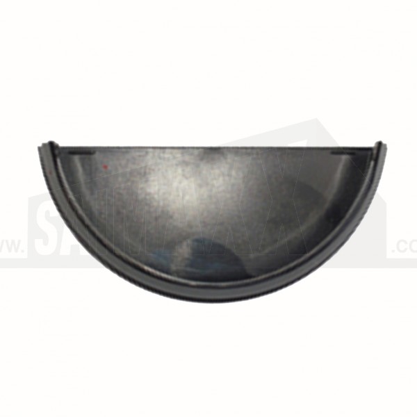 Halfround Gutter Internal Stopend Black