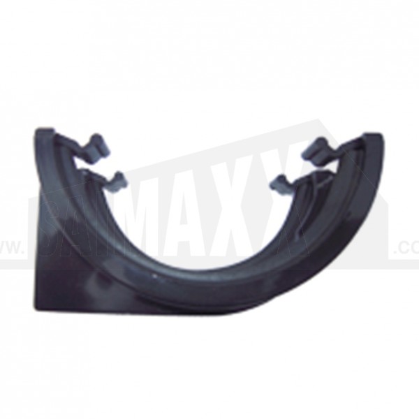 Halfround Gutter Union (Straight Joint) Bracket Black
