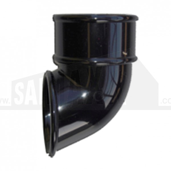 Round 68mm Downpipe Shoe Black