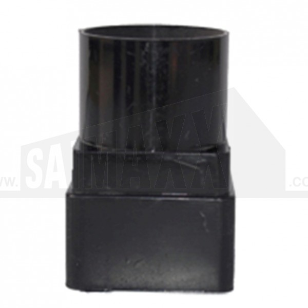 Square to Round 68mm Downpipe Adaptor (Joint) Black