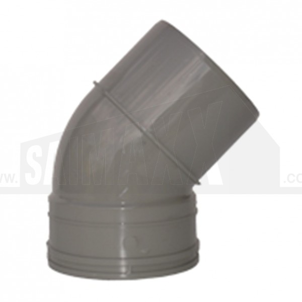 110mm Solvent Grey Bend 45 degree SINGLE Socket