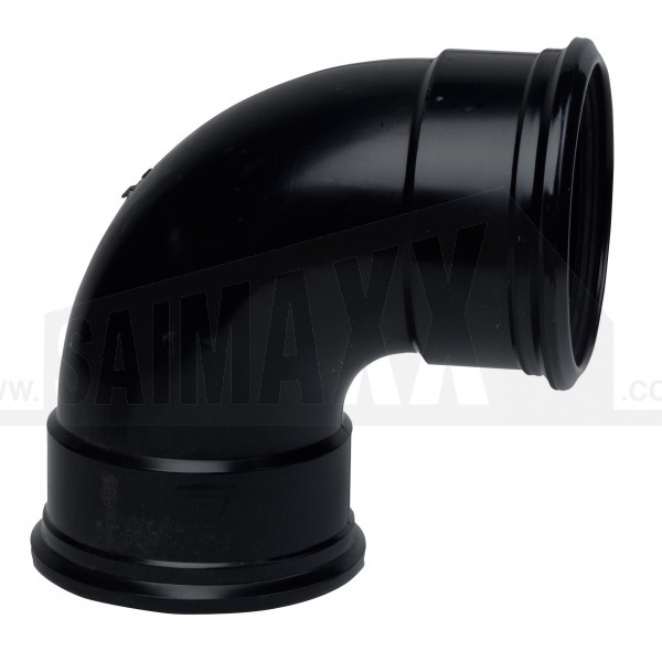 110mm Pushfit Black 90 Bend Double Socket