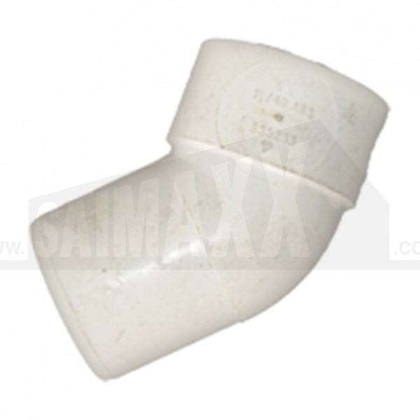 92.5 deg Male/Female Street Bend Solvent White