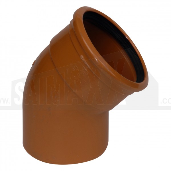 Underground 160mm 45 degree Bend Single Socket