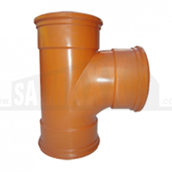 Pipelife Underground 160mm Tee Junction 90 Deg Triple Socket