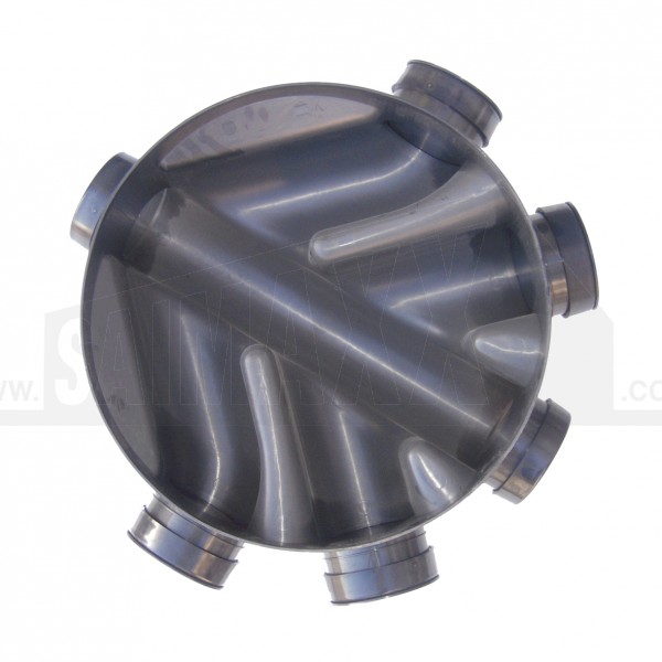 Underground 450mm Plastic Inspection Chamber BASE LARGE 4x110mm Side Inlets