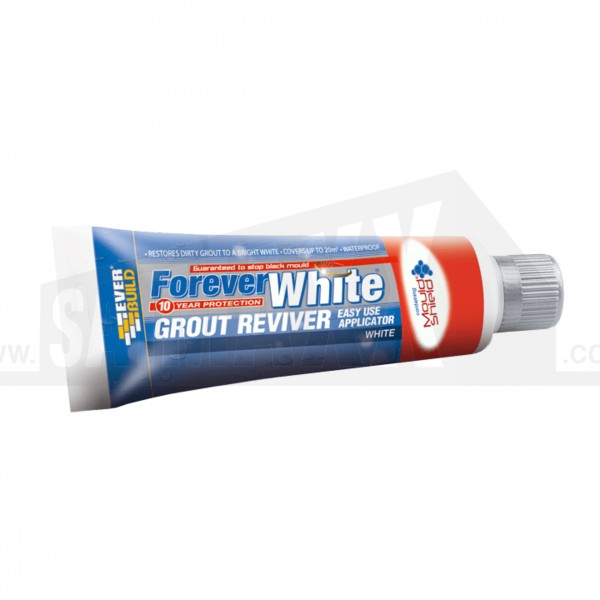 Everbuild Forever White Grout Reviver White 200ml Easy Use Applicator