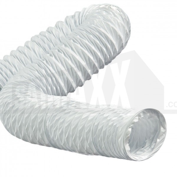 Round White PVC Flexible Ducting Hose Pipe