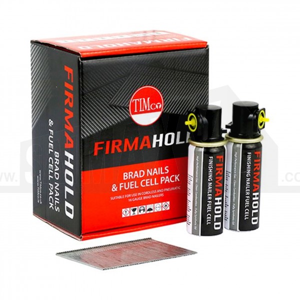 Viper Galvanised ANGLED Brad Nails 2000pc & 2 Fuel Cells (Paslode Compatible)