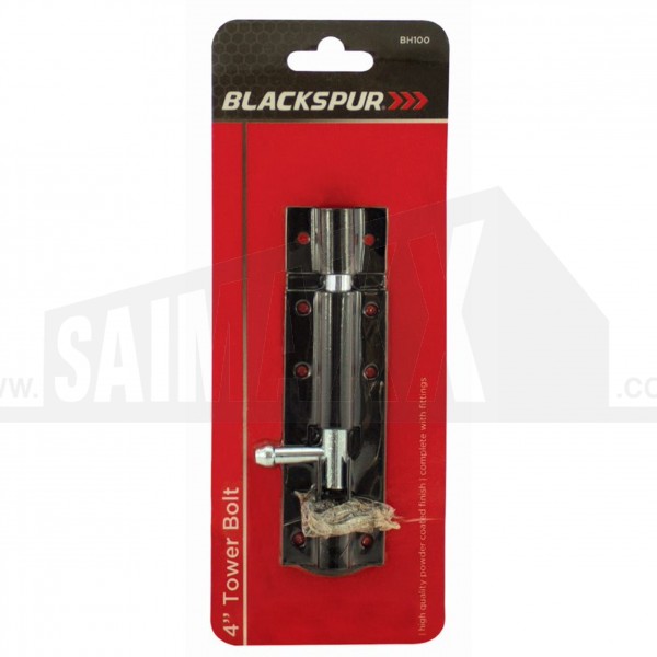 Blackspur Tower Bolt Black Finish