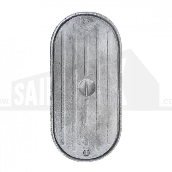 Alloy Metal Access Plate OVAL Shaped 305x150mm (11" x 6")