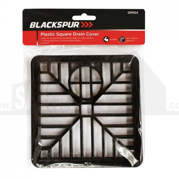 Blackspur Plastic Square Drain Cover (Gully Sealing Grid 146 x146mm)
