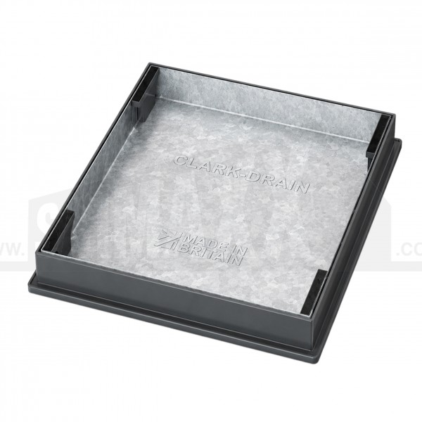 Block Paving Manhole (Tray) Cover 600x600mm by 80mm Deep Poly Frame