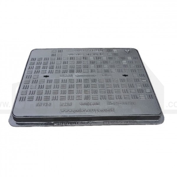 B125 Ductile IRON Access Cover 600 x 600mm Opening (Frame = 690x690) 40mm Deep