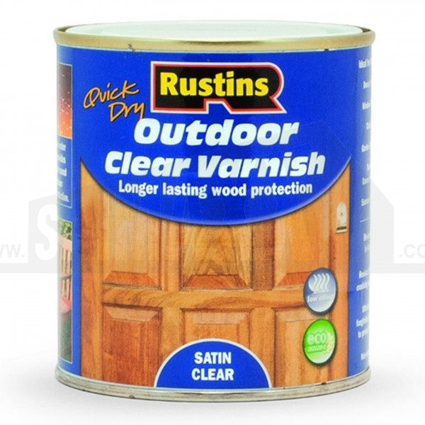 Rustins Exterior (Outdoor) Varnish Satin Clear 2.5L