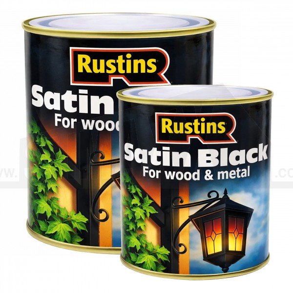 Rustins Satin Black Paint