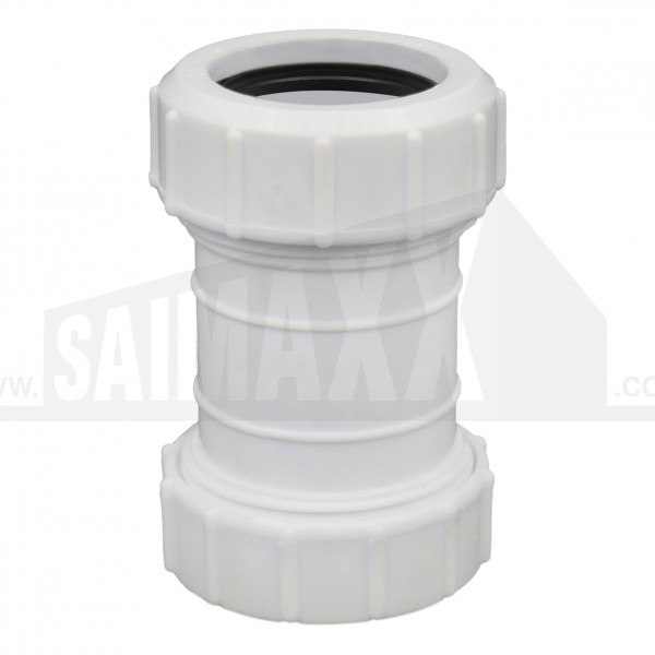 Compression Waste White 32mm 1.25" Straight Coupling