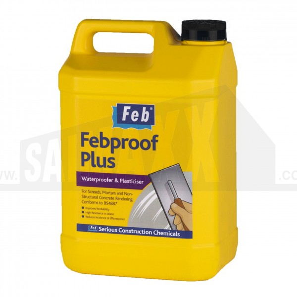 FebProof Plus 5L Waterproofer & Plasticiser