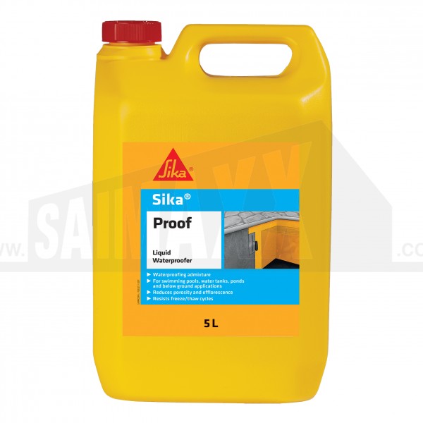 Sika Proof 5L Standard Liquid Waterproofer