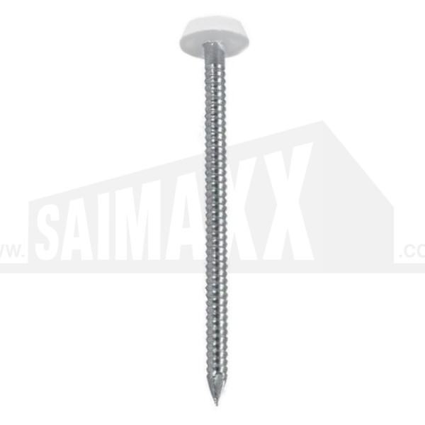 Plastic Headed Fascia & Soffit PINS 250pc 40mm WHITE