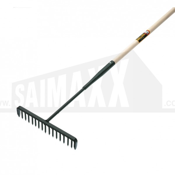 Bulldog Asphalt Rake 16 Tooth with Wood Handle