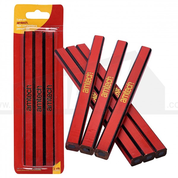 Amtech 6pc Carpenters Pencils Set