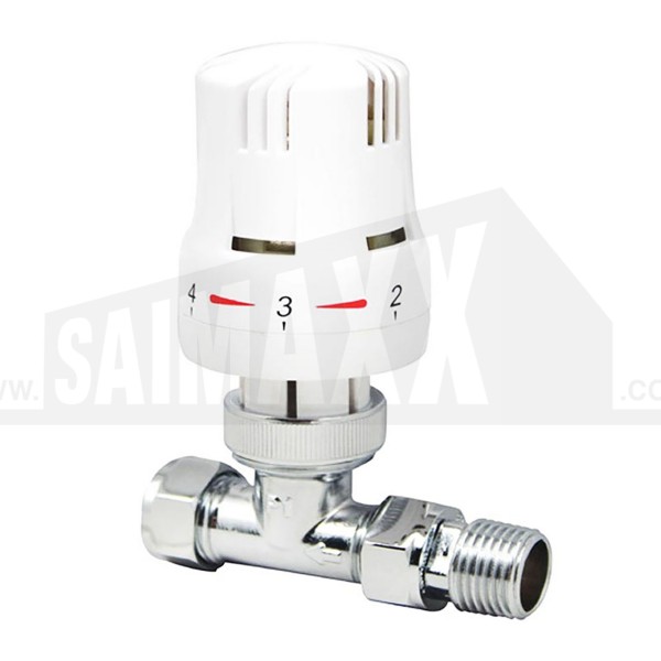 Eden 15mm STRAIGHT Thermostatic Radiator Valve TRV
