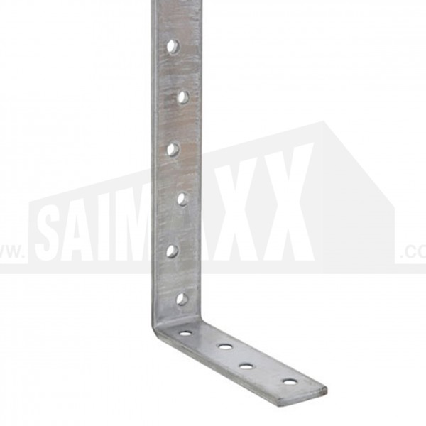 2.5mm STANDARD Duty Galvanised Restraint Strap 1000mm Overall Length BENT @100mm