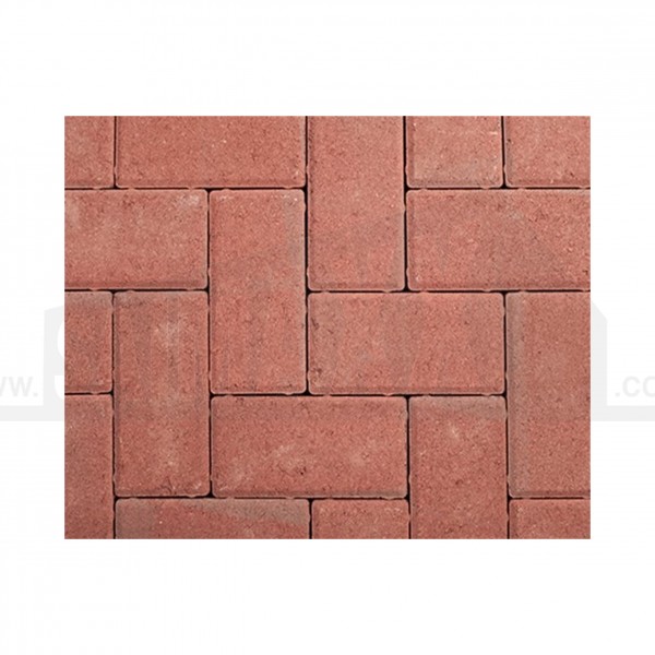 Standard Concrete Block Paving (200x100mm) 50mm Thick RED