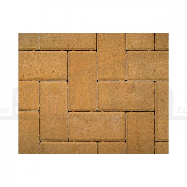 Standard Concrete Block Paving (200x100mm) 50mm Thick BUFF YELLOW