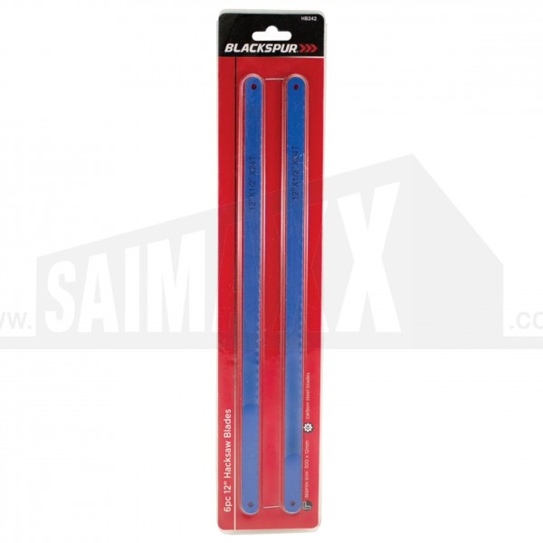 Blackspur (12" - 300mm Large) Hacksaw BLADES 6pc