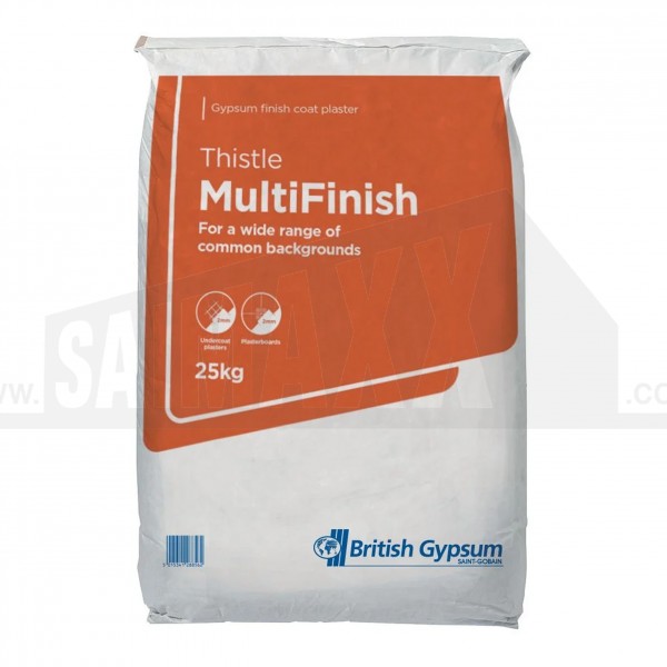 British Gypsum Thistle Multi-Finish Plaster 25Kg Bag