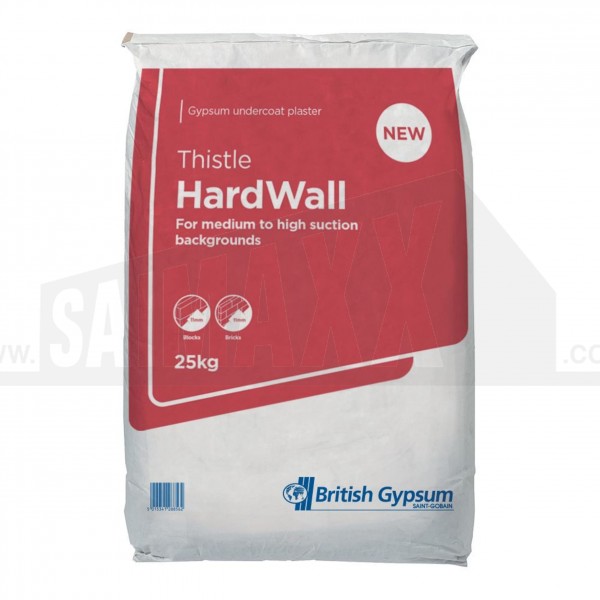 British Gypsum Thistle Hardwall Plaster 25Kg Bag