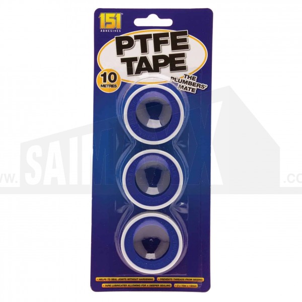 151 PTFE Tape Roll 10m x12mm 3pc