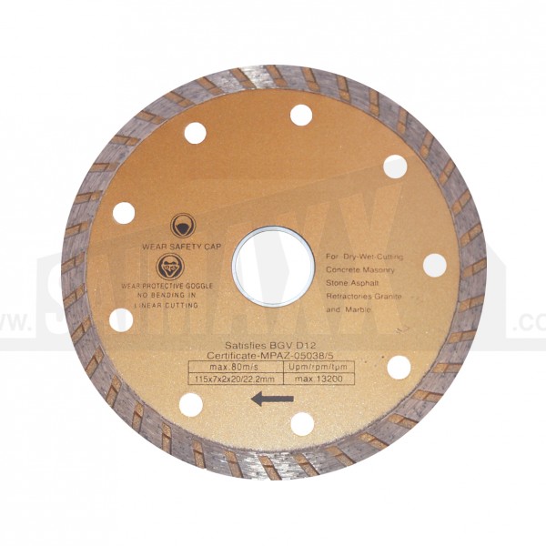 Pro User 115mm Diamond Cutting Disc (Wet & Dry Cutting)