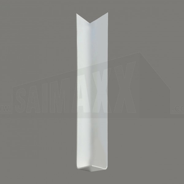 WHITE uPVC Fascia & Soffit Joint EXTERNAL CORNER 90deg 500mm Long