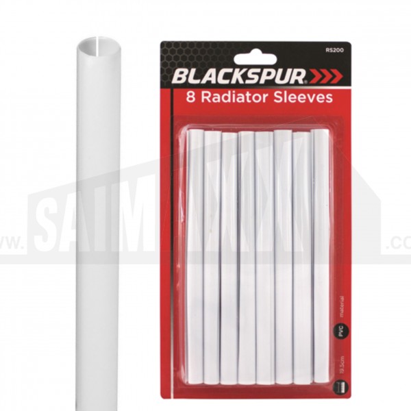 Blackspur 8 Radiator Sleeves - White Pipe Covers
