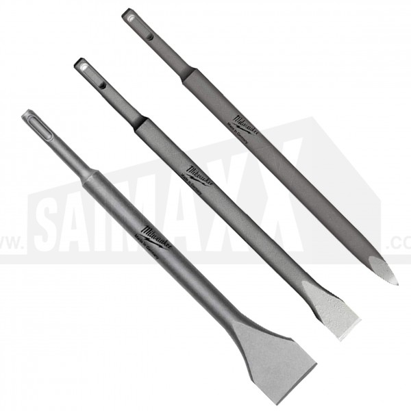 Milwaukee 3pc SDS+ Chisel Set