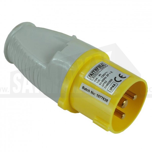 110v Yellow Transformer Round PLUG